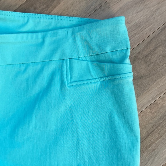 Zac & Rachel midrise wide crop pant with stretch aqua 22W - Picture 5 of 17